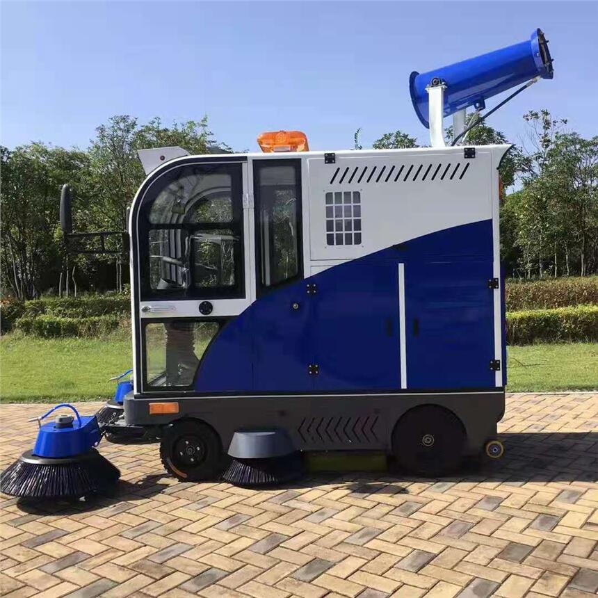 智能電動清掃車三朋C-4 吉林市運(yùn)動場館道路灰塵掃地車